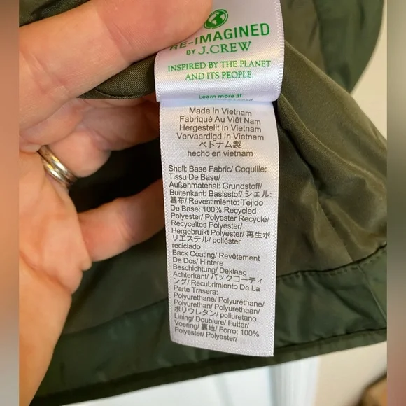 NWT J.Crew quilted barn jacket - Picture 12 of 12